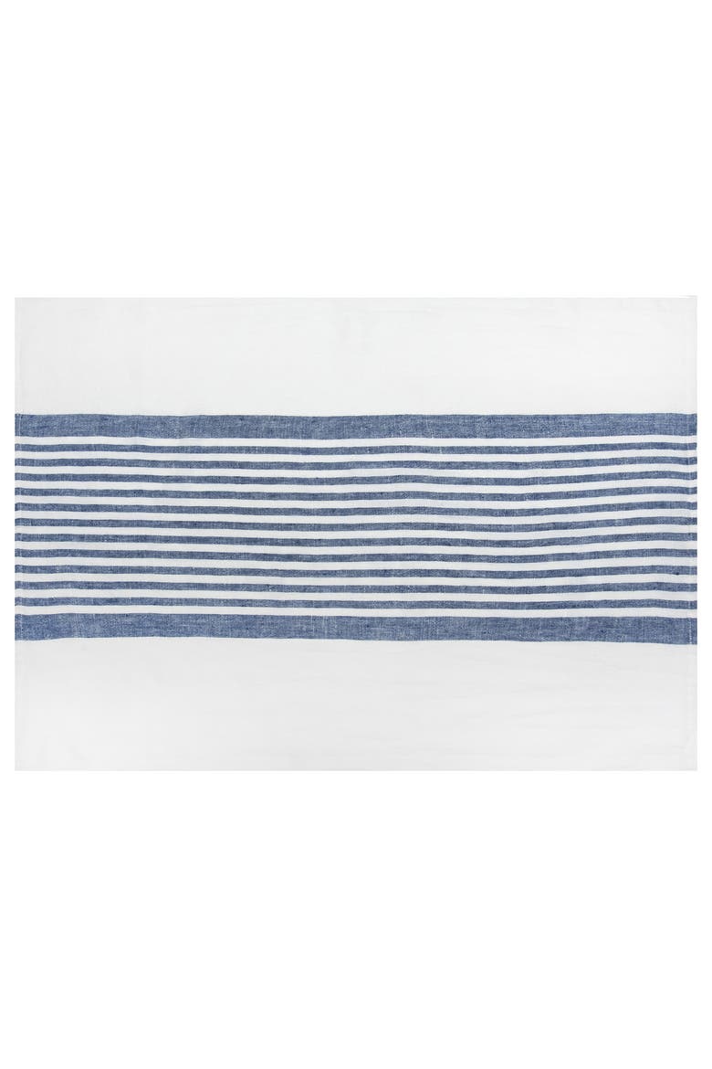 Brittany Tea Towels - Set of 2, Alternate, color, White, Blue 20" x 30"