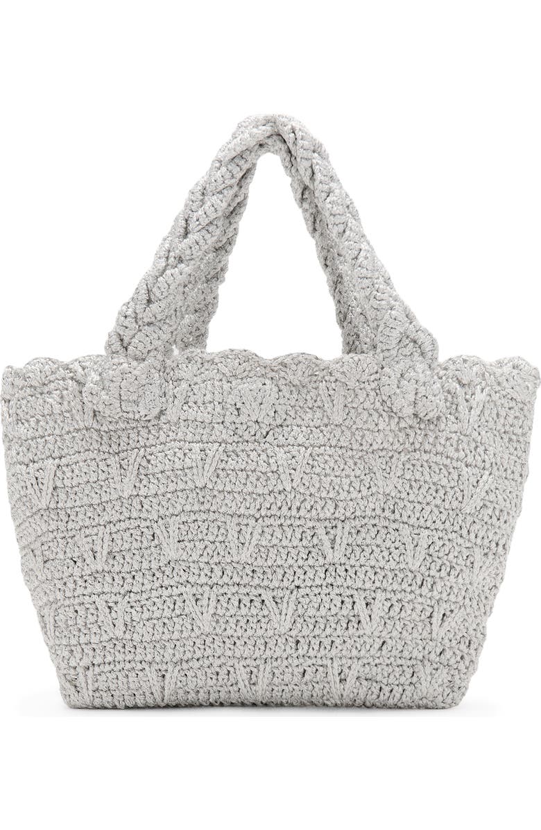 MANGO TEEN Texture Metallic Mini Tote Bag, Main, color,