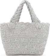 MANGO TEEN Texture Metallic Mini Tote Bag
