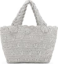 MANGO TEEN Texture Metallic Mini Tote Bag
