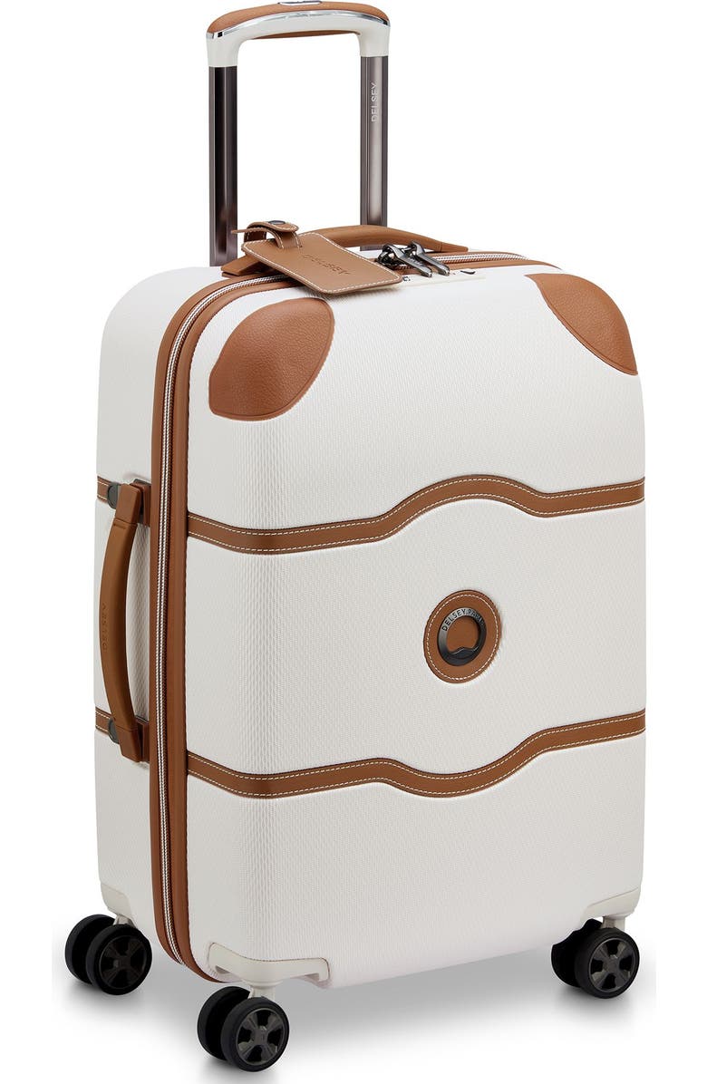 Delsey Paris Chatelet Air 2.0 Carry on 21 Inch Hardside Luggage with Spinner Wheels, Main, color, Angora