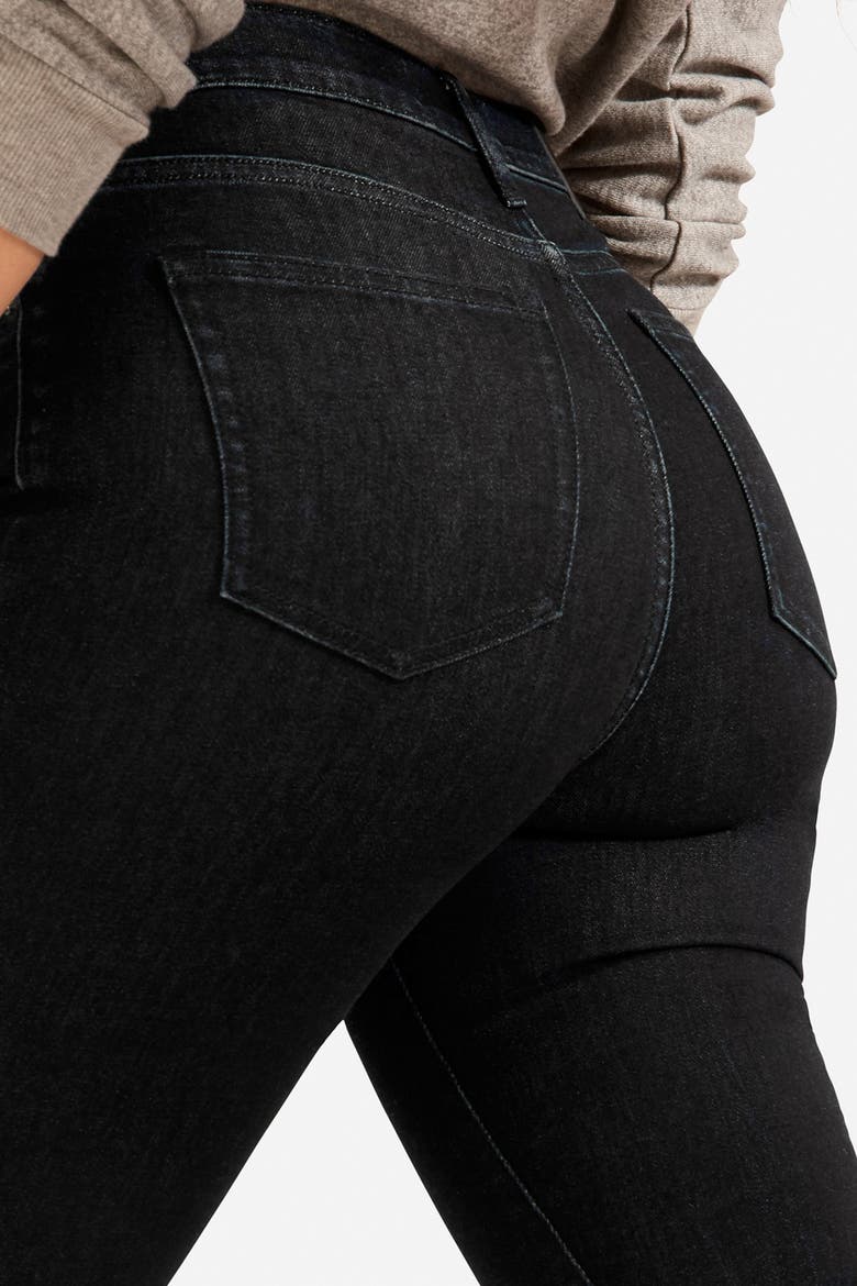 The Authentic Stretch Skinny Bootcut Jeans, Alternate, color, DARK BLUE WASH