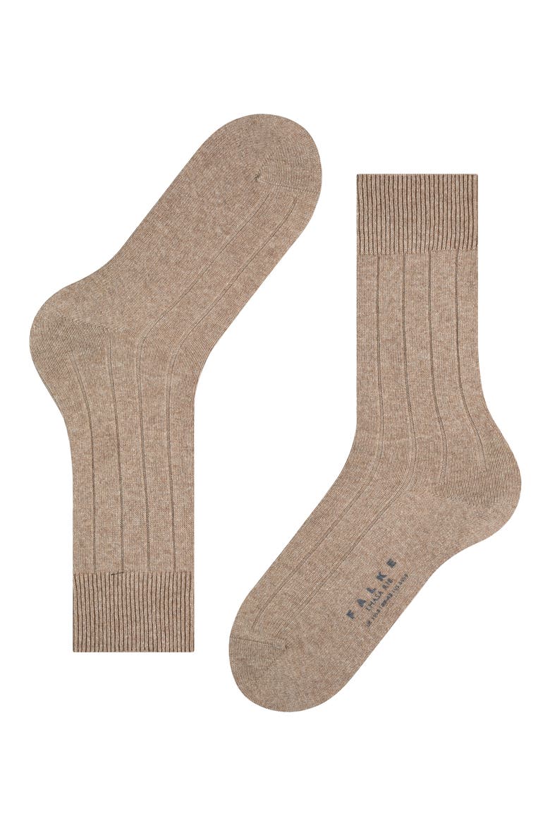 Lhasa Wool Blend Socks, Alternate, color, NUTMEG