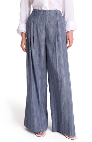 Twp New Didi Pleated Wide Leg Pants In Multi