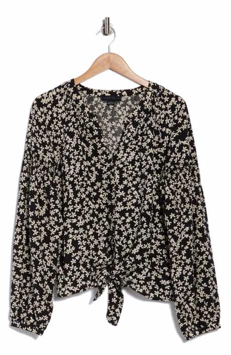 Sanctuary Tie Front Button-Up Shirt