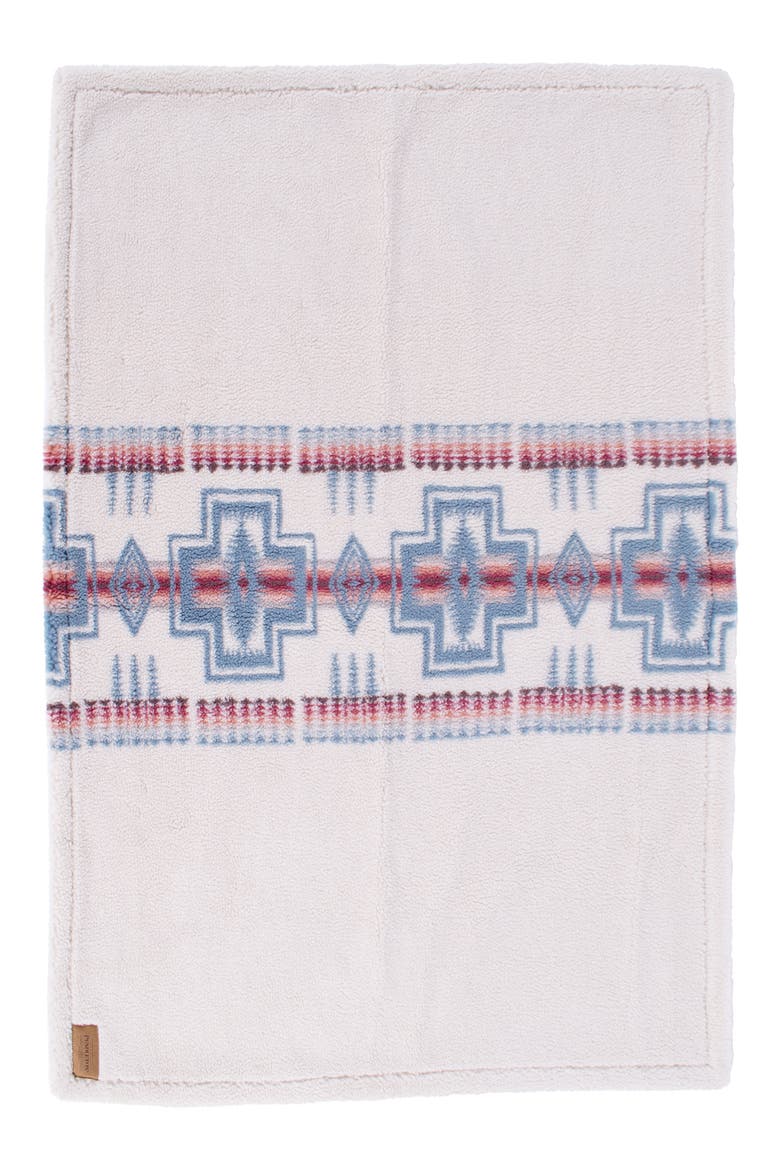 High Pile Fleece Crate Blanket, Alternate, color, HARDING ROSEWOOD