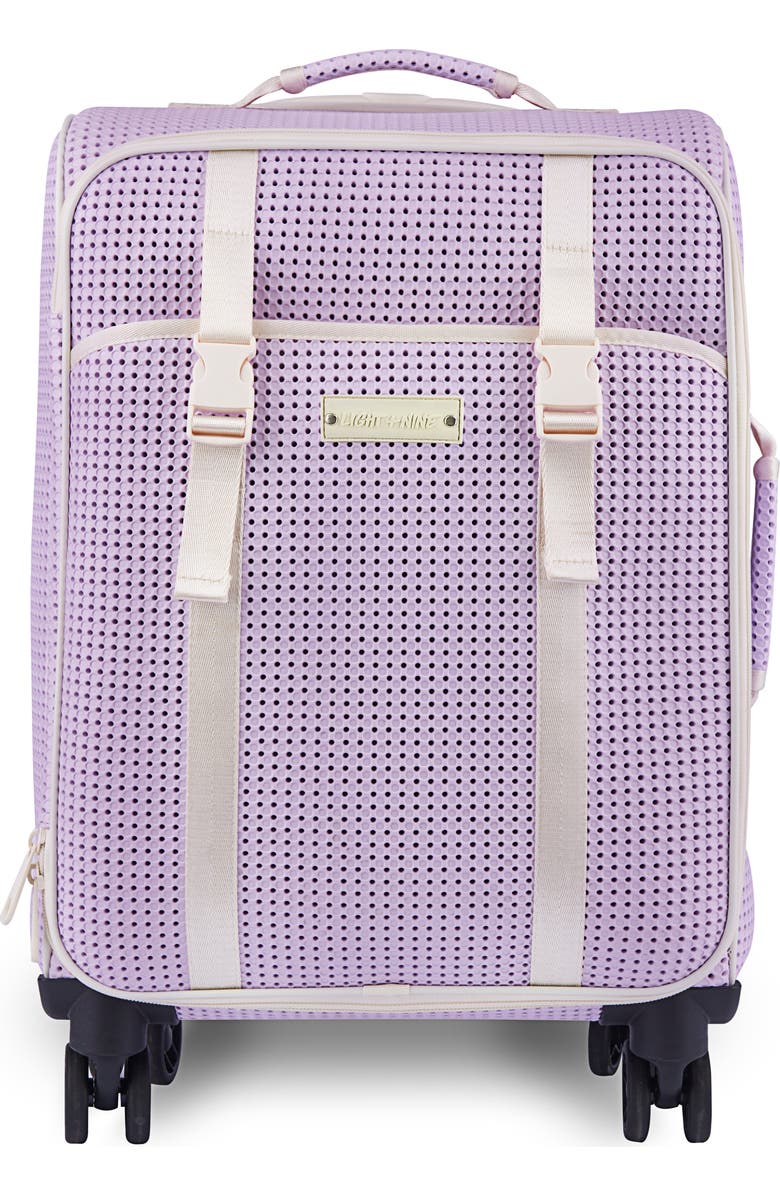 Light+Nine Suitcase 4 wheel Faded Lavender with Nimix Good Vibes Set, Main, color, Faded Lavender