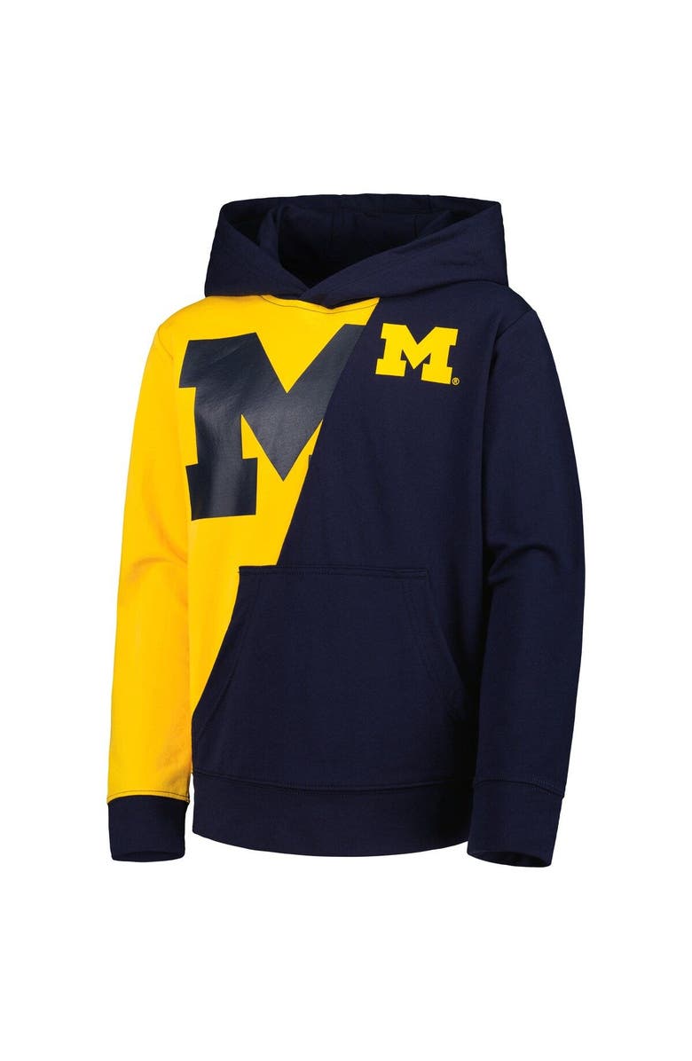 Outerstuff Youth Gold/Navy Michigan Wolverines Unrivaled Pullover Hoodie, Alternate, color,