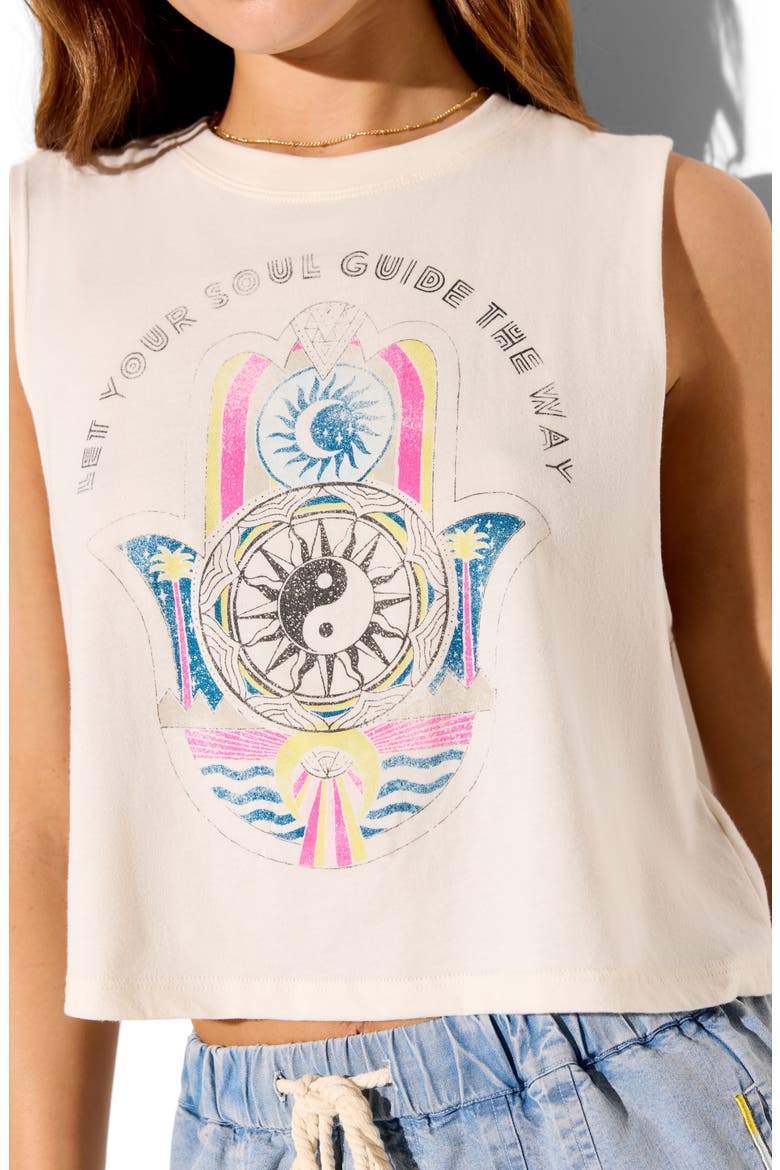 Soul Guide Graphic Crop Tank, Alternate, color, VINTAGE WHITE