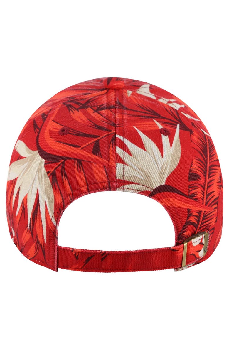 '47 Men's '47 Red Miami Heat Tropicalia Floral Clean Up Adjustable Hat, Alternate, color, 