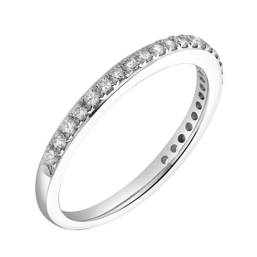 Luvmyjewelry Solas 14k Gold Round Diamond Studded Eternity Ring