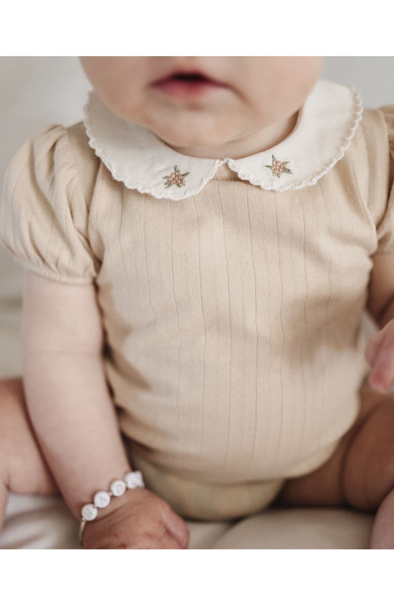 Ely's & Co. Wide Rib Cotton - Rosebud Collection- Girl Romper, Alternate, color, Pink/Blush