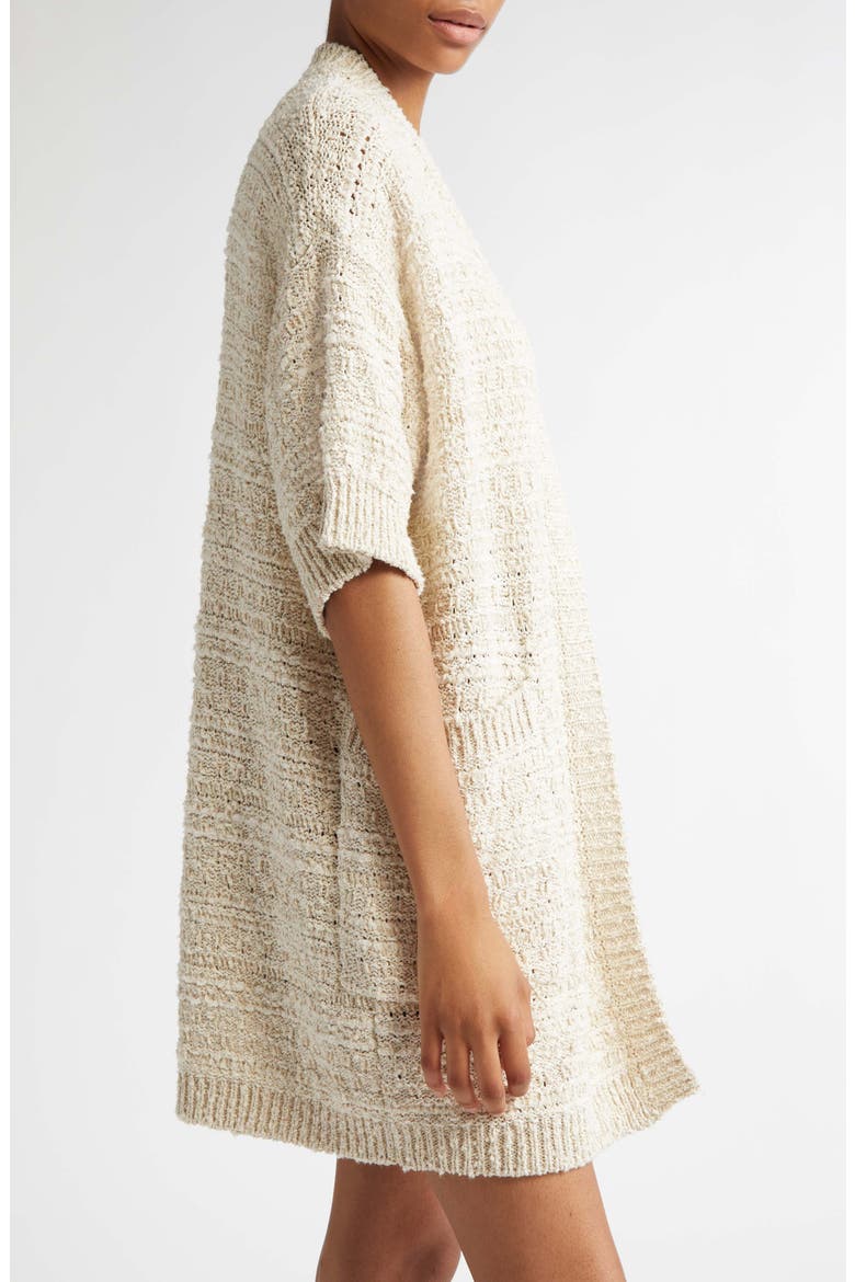 Zulma Metallic Bouclé Cardigan, Alternate, color, IVORY