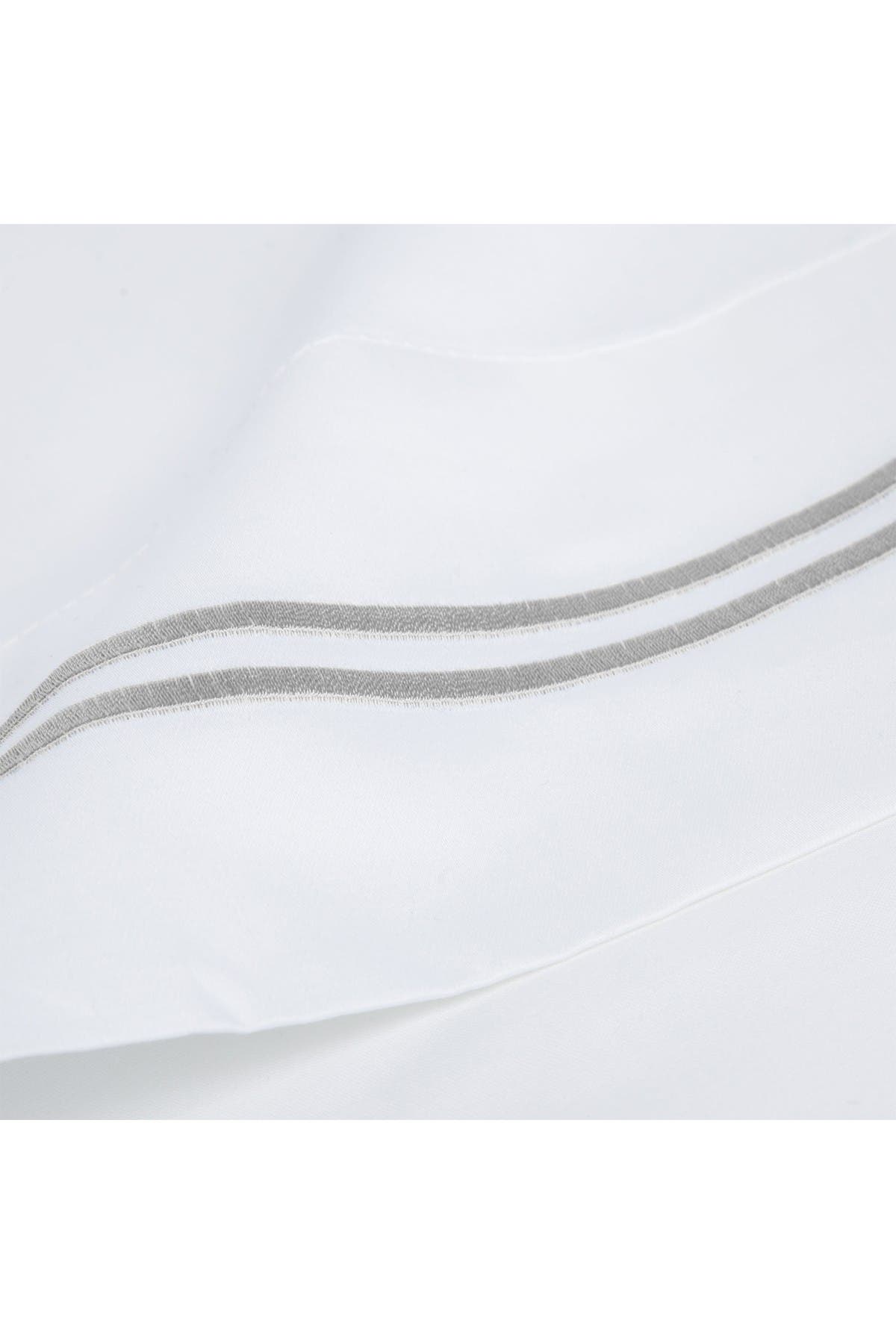 MELANGE HOME Dual Stripe Embroidered 600 Thread Count Cotton Sheet Set ...