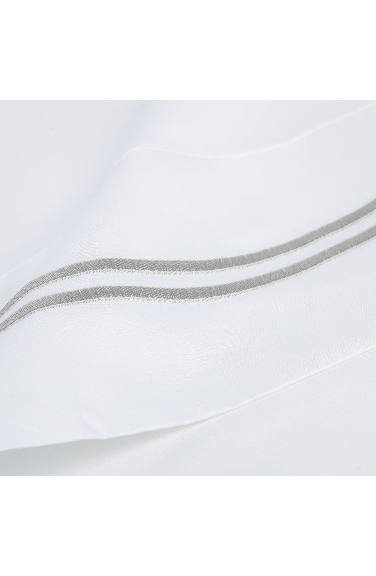 MELANGE HOME Dual Stripe Embroidered 600 Thread Count Cotton Sheet Set ...