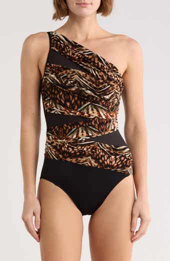 Miraclesuit® Jena Tigress One-Shoulder One-Piece Swimsuit