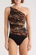 Miraclesuit® Jena Tigress One-Shoulder One-Piece Swimsuit