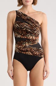 Miraclesuit® Jena Tigress One-Shoulder One-Piece Swimsuit