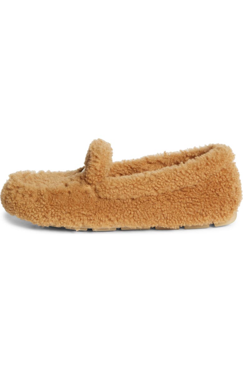 Prada Genuine Shearling Driving Shoe, Alternate, color,