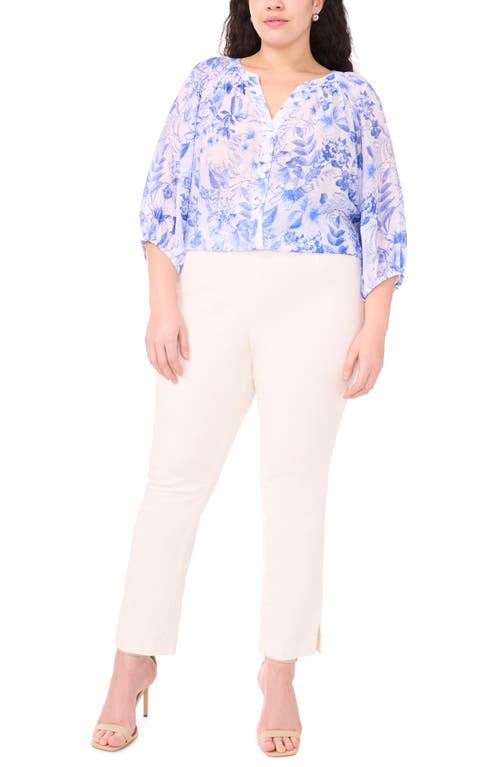 Halogenr Halogen(r) Raglan Balloon Sleeve Top