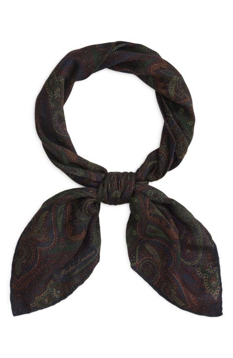 Paisley Cashmere & Silk Neckerchief