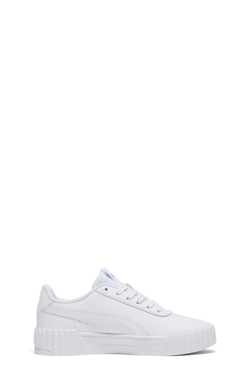 Puma Kids' Carina 3.0 Low Top Sneaker In White