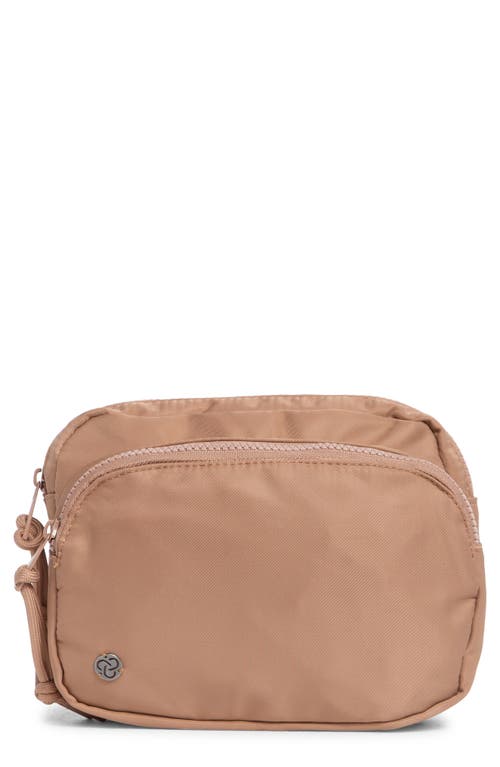 Zella Two Pocket Belt Bag in Tan Portabella 