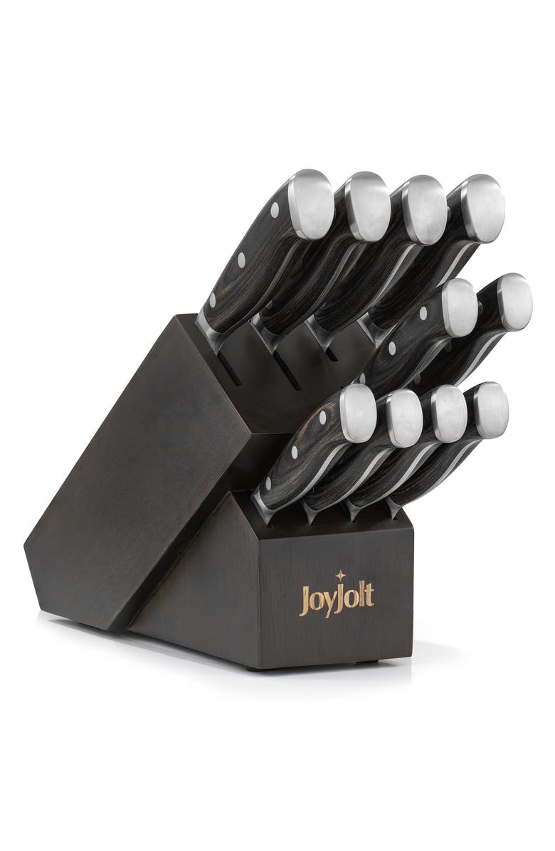 JoyJolt 11-Piece Assorted Kitchen Knife Set, Main, color, Multi