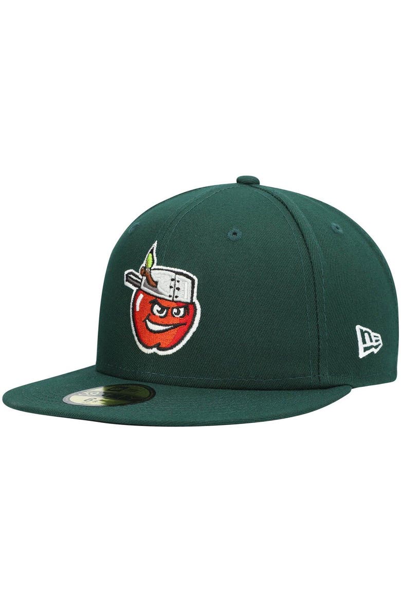 Men's New Era Green Fort Wayne TinCaps Home Authentic Collection 59FIFTY Fitted Hat, Alternate, color, Green