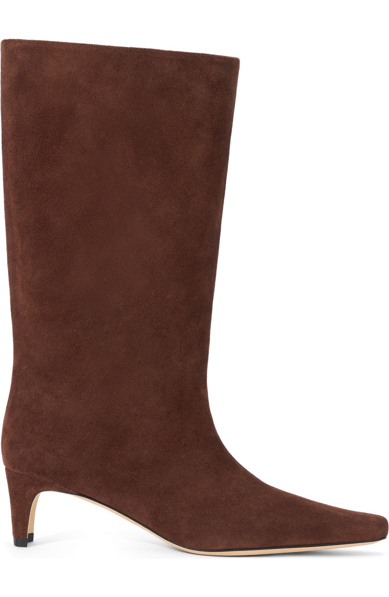STAUD Wally Mid Calf Boot, Alternate, color, Mahogany
