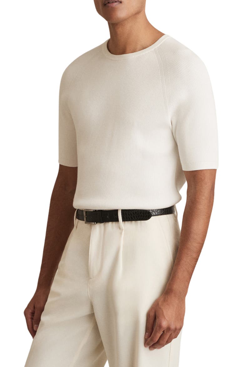 Amigo Rib T-Shirt, Main, color, WHITE