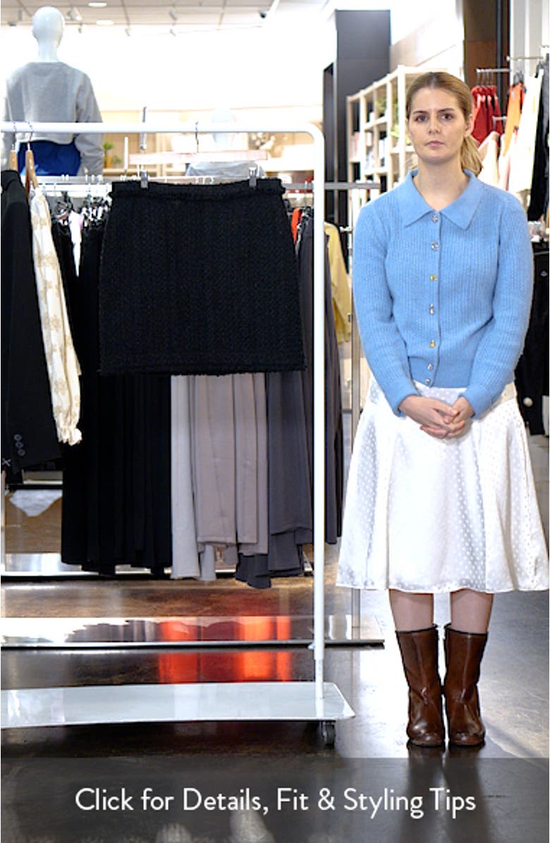 Vokila Textured Knit Miniskirt, sales video thumbnail