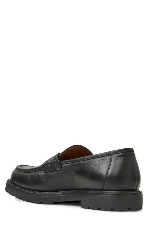 Aquatalia Blake Water Resistant Penny Loafer In Black
