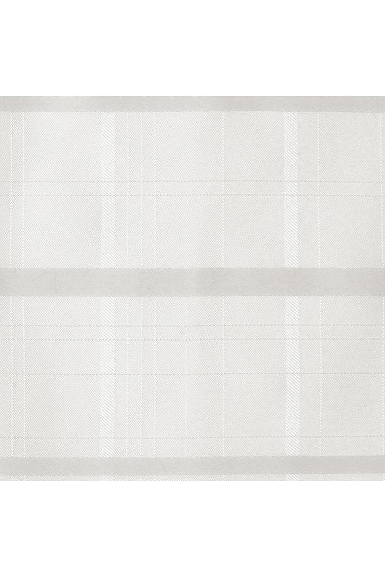 Elegance Plaid Damask Napkin Set of 4, Alternate, color, White