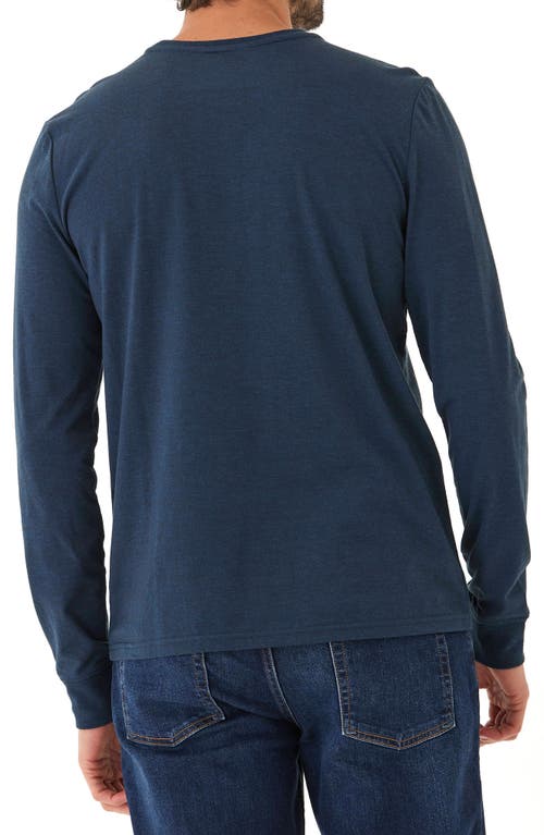 Threads 4 Thought Arrow Embroidered Long Sleeve T-shirt In Midnight