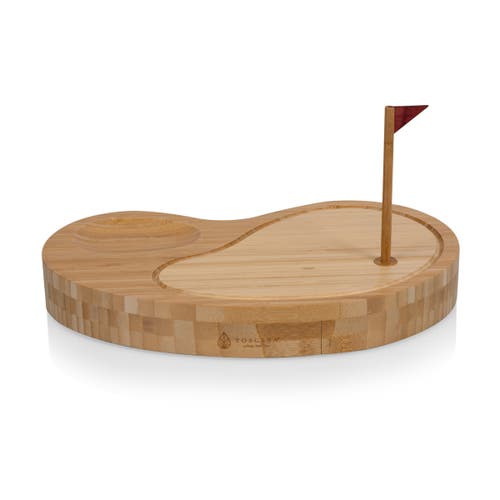 Toscana Sand Trap Golf Cheese Cutting Board & Tools Set In Brown