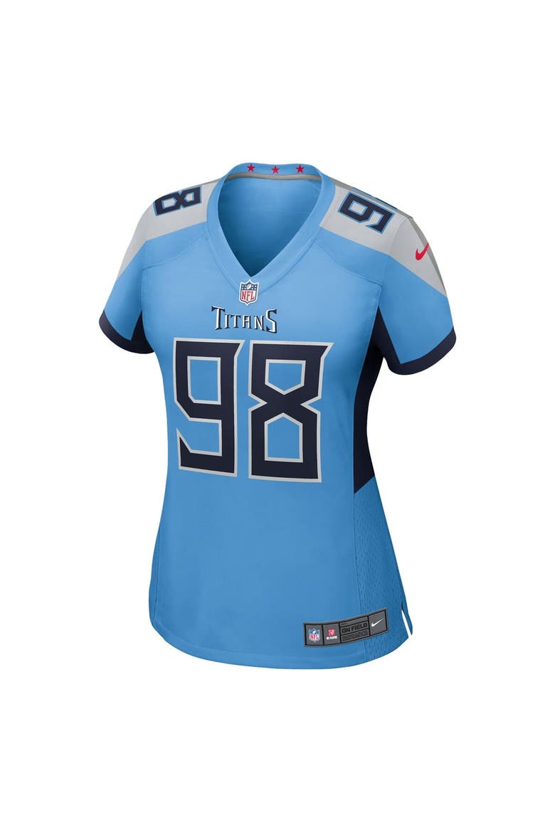 Women's Nike Jeffery Simmons  Light Blue Tennessee Titans Team Game Jersey, Alternate, color, Light Blue