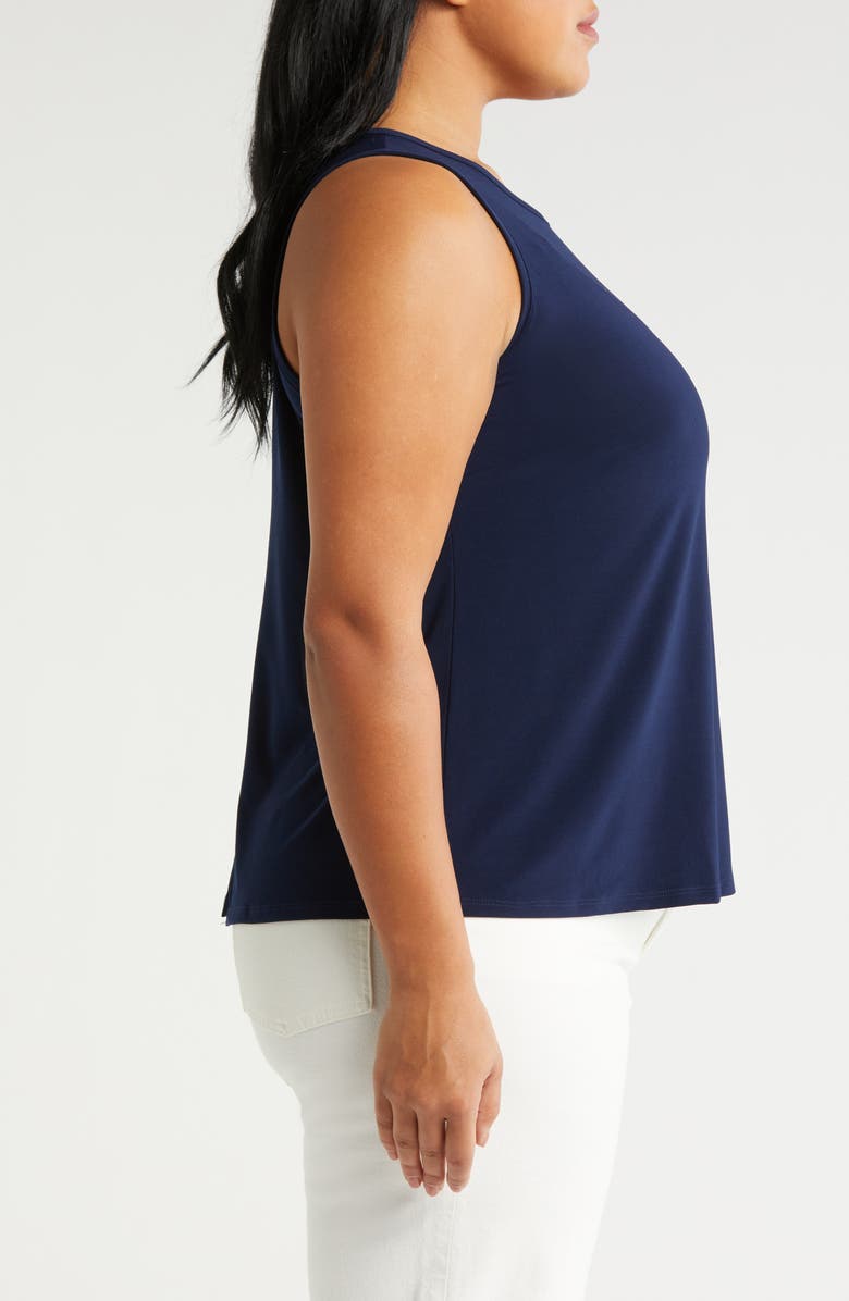 Vince Camuto Back Keyhole Tank, Alternate, color, Classic Navy