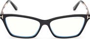 TOM FORD 56mm Butterfly Optical Glasses
