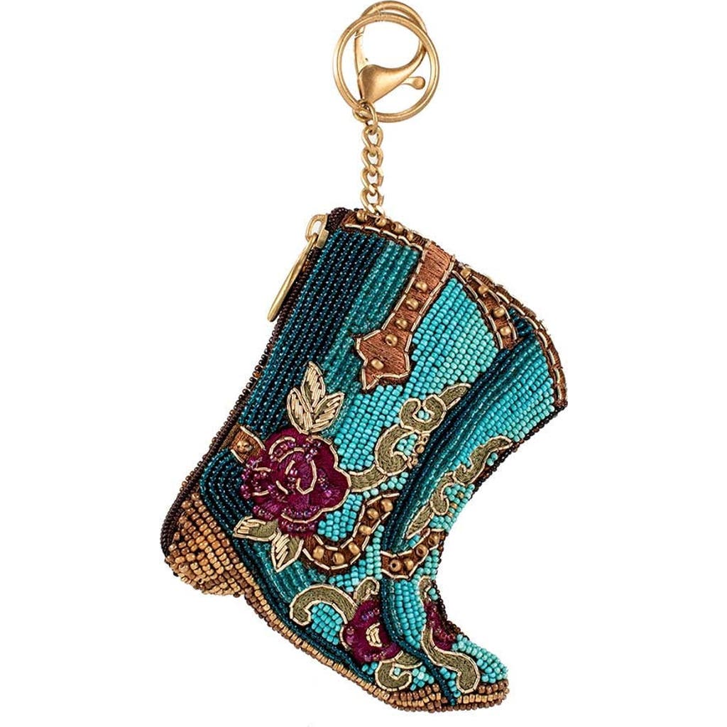 Mary Frances Accessories Kickin' Around Coin Purse In Blue
