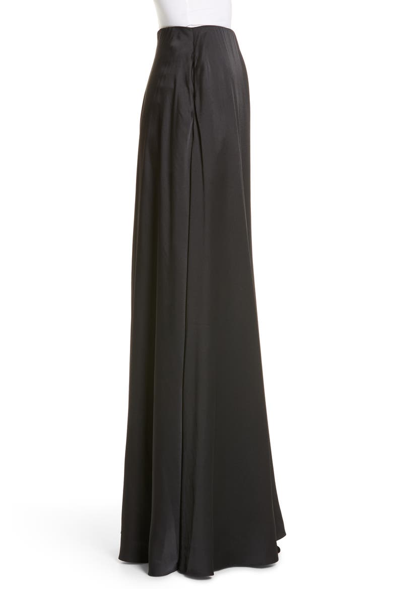Crepe Back Satin Palazzo Pants, Alternate, color, BLACK
