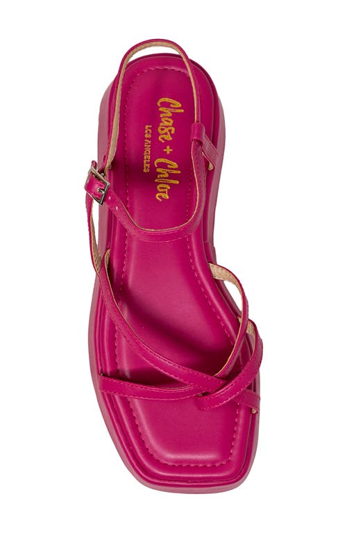 Chase & Chloe Chase And Chloe Olsen Strappy Flatform Sandal