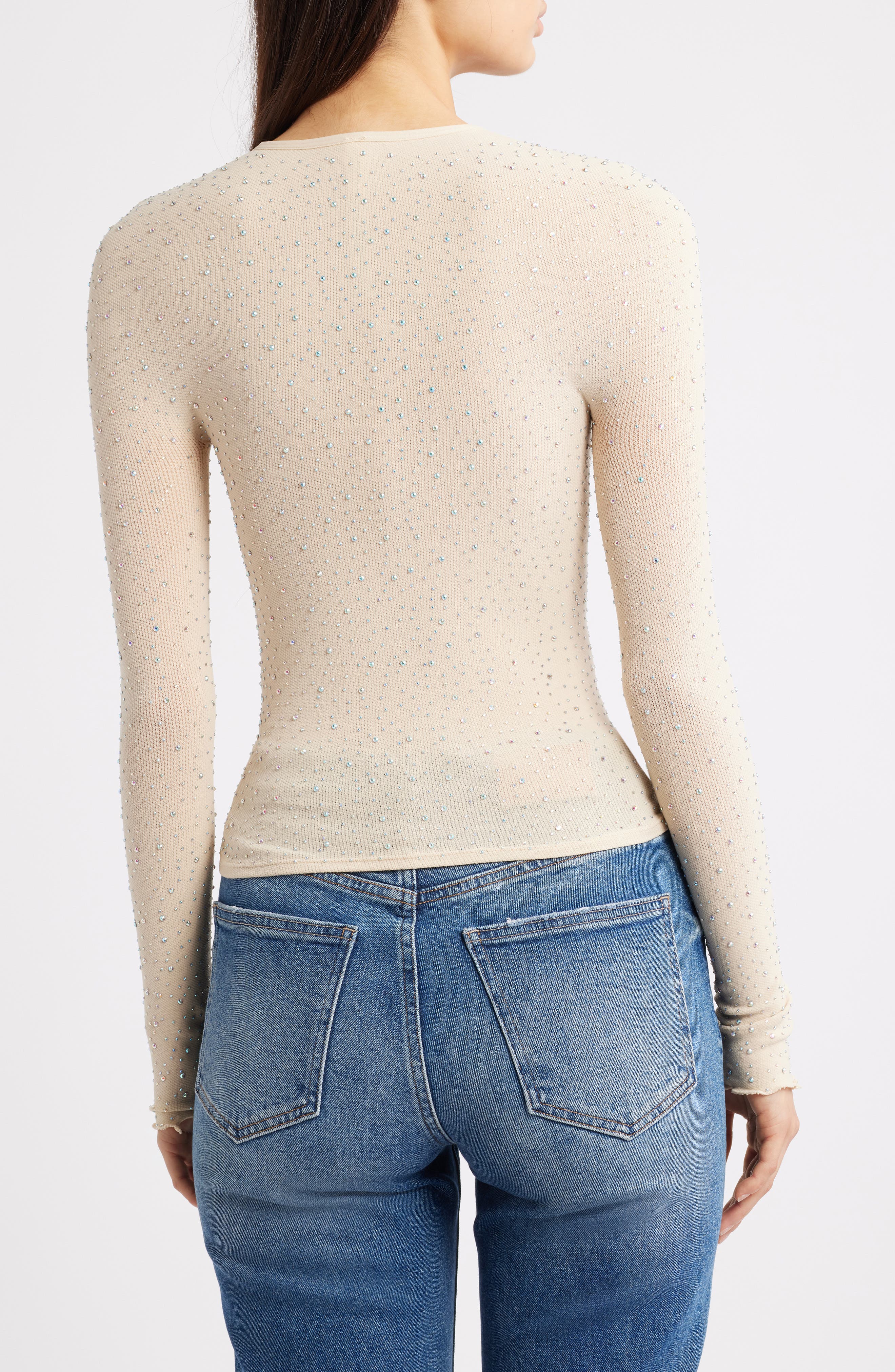 Night Sky Studded Rib Top - image 4