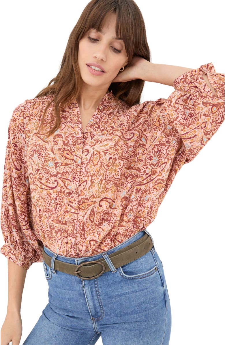 FatFace Women's Evelyn Wild Paisley Blouse, Main, color,