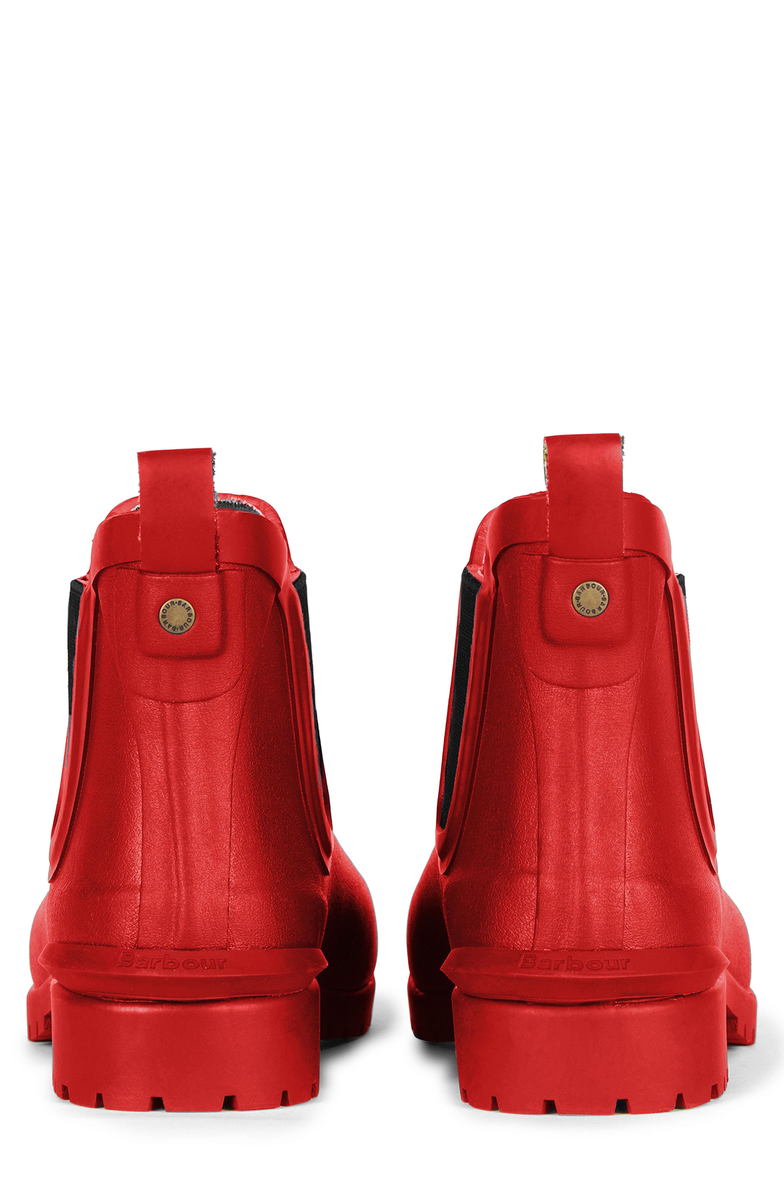 Wilton Chelsea Rain Boot, Alternate, color, RED