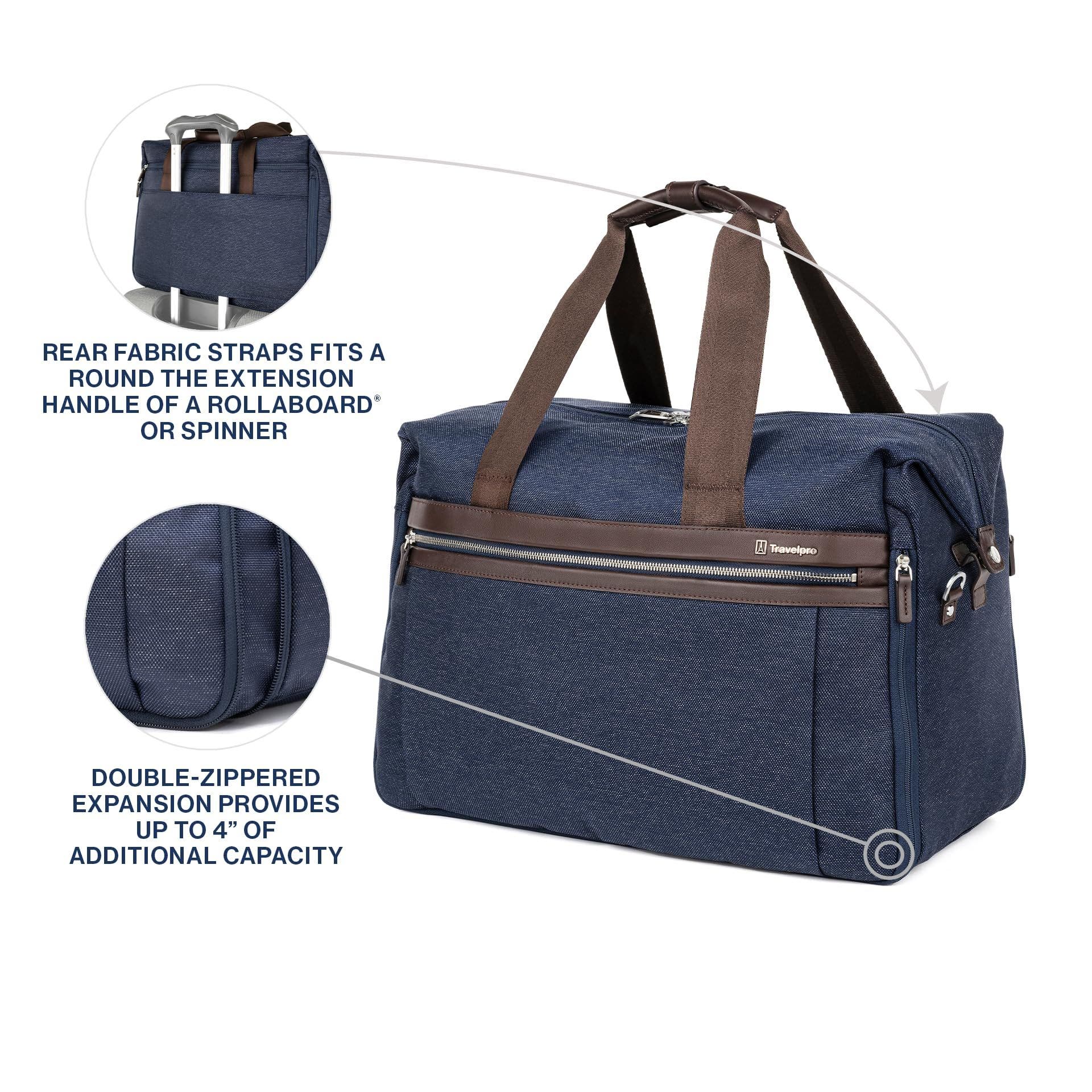 Platinum Elite Soft 19" Carry on Travel Duffel Bag, Alternate, color, True Navy Blue