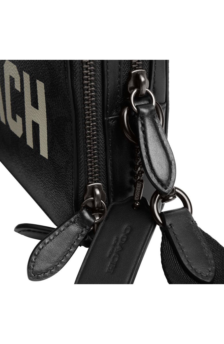 COACH Charter Signature Coated Canvas & Leather Crossbody, Alternate, color,