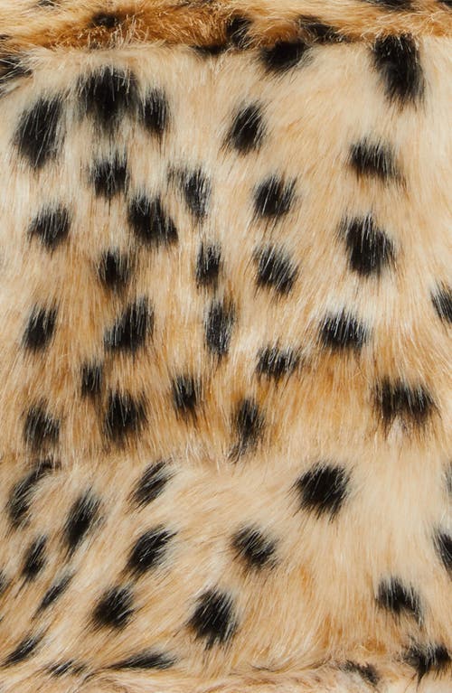 Stand Studio Brown Wera Faux Fur Leopard Bucket Hat