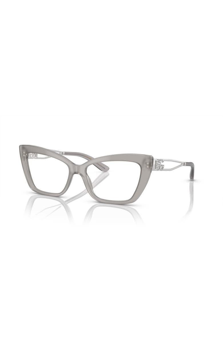 Dolce&Gabbana 55mm Cat Eye optical glasses, Main, color, Grey