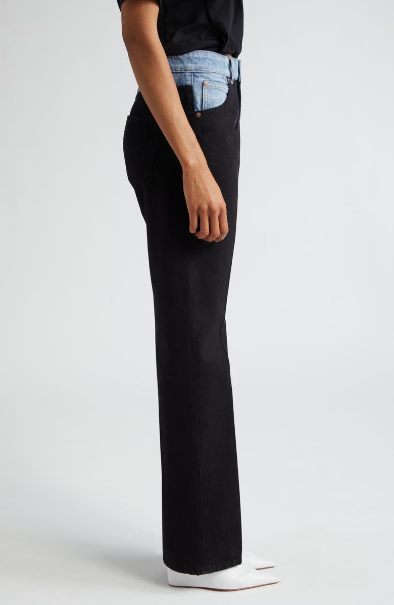 Victoria Beckham Julia Patchwork Jeans, Alternate, color, 